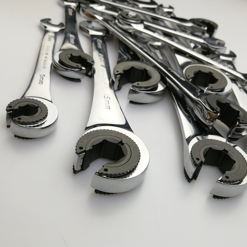 New Transferable opening tubing ratchet wrench Plum Blossom with bayonet fast ratchet opening double-use wrench-Taobao