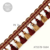 Waltz Luxury Lace Red Gold Special Lace Sold Out American Curtain Lace