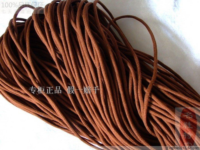 Cực mở rộng N008-16 leo núi ren ngoài trời ren dày đặc dệt nylon tròn với màu nâu đỏ 4 MÉT 85-90 CM dây buộc giày