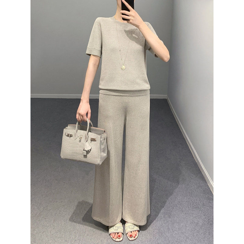 High-End Elegance~Kangbaolai Silk Yarn with Colorful Dots ┋ 'Wangyunshu' 1Oo Silk Knit Short-Sleeve/Long-Sleeve/Suit Set