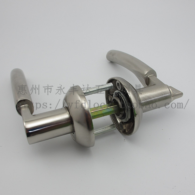 Upper and lower hole bathroom lock in bathroom lock handle toilet lock handle toilet with handhole distance of 40 MM