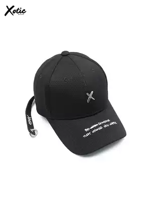 Xotic official happy cap female summer and autumn hard top Yang Zi sunscreen ins Wind baseball curved brimmed hat male long belt