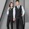 Hotel work clothes Summer dress waiter female professional vest suit Front desk cashier tooling foreman stewardess uniform male