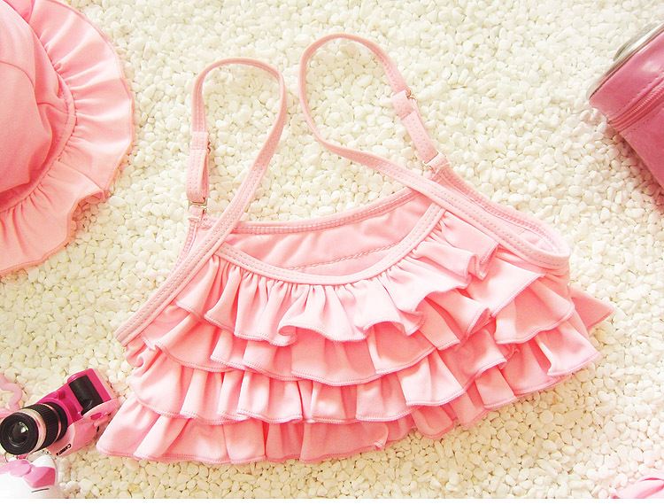 Kích thước ba mảnh trang phục đồ bơi chia bé sơ sinh công chúa bé gái bé gái bikini bơi đồ bơi nữ kín đáo