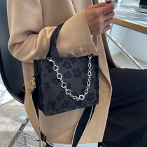 Net Red Square Small Package Bag 2022 New Tide Spring Brief Girl Bag Casual Handbag 100 lap single shoulder tot bag