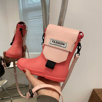 This Year Pop Personality Skew Satchel Bag 2022 New Spring Summer Single Shoulder Bag Casual Ocean Atmosphere White Hitchhiking Girl Bag