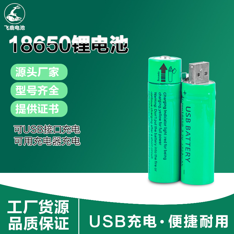 18650 lithium battery USAB