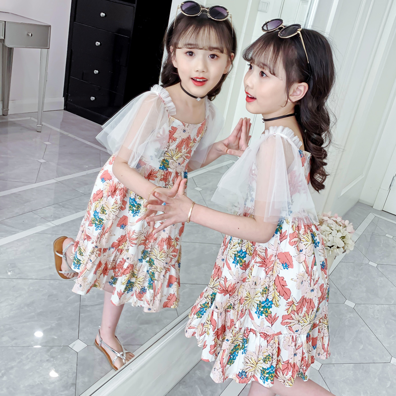 Cô gái ăn mặc mùa hè váy 2020 mới phiên bản Hàn Quốc của công chúa váy trong không khí trẻ lớn lưới sợi thời trang vest xu hướng váy.