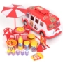 Piggy Peggy House Picnic Ice Cream Car Pink Peppi Pig Family Set Girl Children Đồ chơi đồ chơi trẻ em