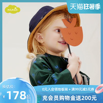 moimoln small clouds Childrens clothing Childrens casual fisherman hat spring and summer cartoon embroidery baby sun hat