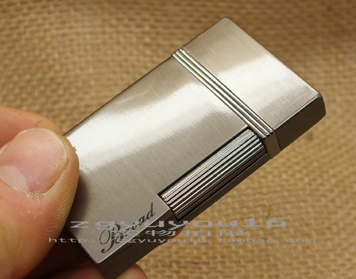 Langsheng siêu mỏng trượt bên nhẹ hơn bơm hơi gió giòn thẳng vào bánh xe kim loại thuốc lá nhẹ hơn cá tính chữ laser quẹt dupont