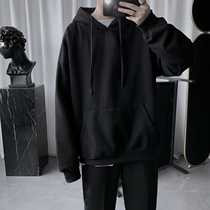 Mens velvet sweater Mens and womens hooded Korean version of the trend of autumn and winter models for couples in autumn hip-hop loose ins port wind