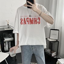 Mens Short Sleeves 2020 New Summer Pure Cotton T-Shirt Male Tide Cards Trend Loos 100 ride-hailing Compassionate Clothing