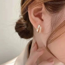 Tennis Red Temperament Superior Zircon Earrings Ear Accessories 2022 New wave small crowdDesign earrings earrings earrings