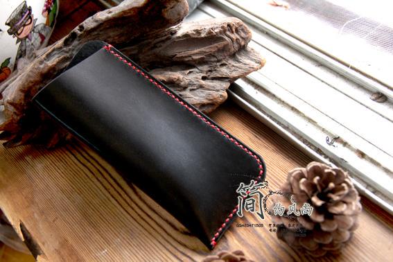 Handmade Genuine Leather Glasses Case, Simple Glasses Cover, Cowhide Glasses Pouch, Sunglasses Leather Case, First Layer Cowhide