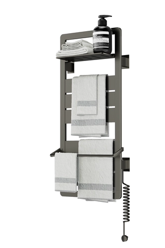 Benal Gun Grey Серый интеллектуальная постоянная температура электрическое нагревание стойка для полотенца углеродное волокно нагревание ванной комнаты рама электрическая сушка домашнее использование