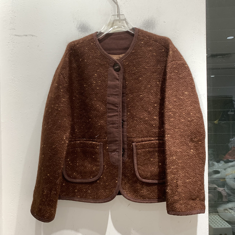 European-Style Boutique Real Shot of Autumn Jackets for Women 2026 New Loose Retro Casual Jackets Versatile European-Style Boutique Real Shot of Autumn Jackets for Women 2026 New Loose Retro Casual Jackets Versatile