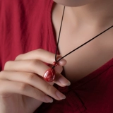 Защитный амулет, подвеска, ожерелье подходит для мужчин и женщин, брелок, мобильный телефон, цвета киновари, официальный флагманский магазин