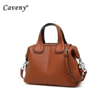 Демисезонная вместительная и большая кожаная портативная сумка через плечо, из натуральной кожи, 2019