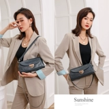 Модная сумка через плечо, кожаная небольшая сумка, небольшая дизайнерская сумка подмышку, из натуральной кожи, премиум класс, в западном стиле