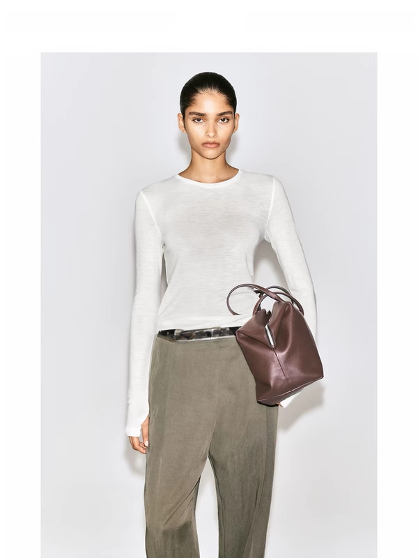 Cos Women's Slim Fit Merino Wool Long Sleeve Top 2026 Autumn New Arrival 1325546008