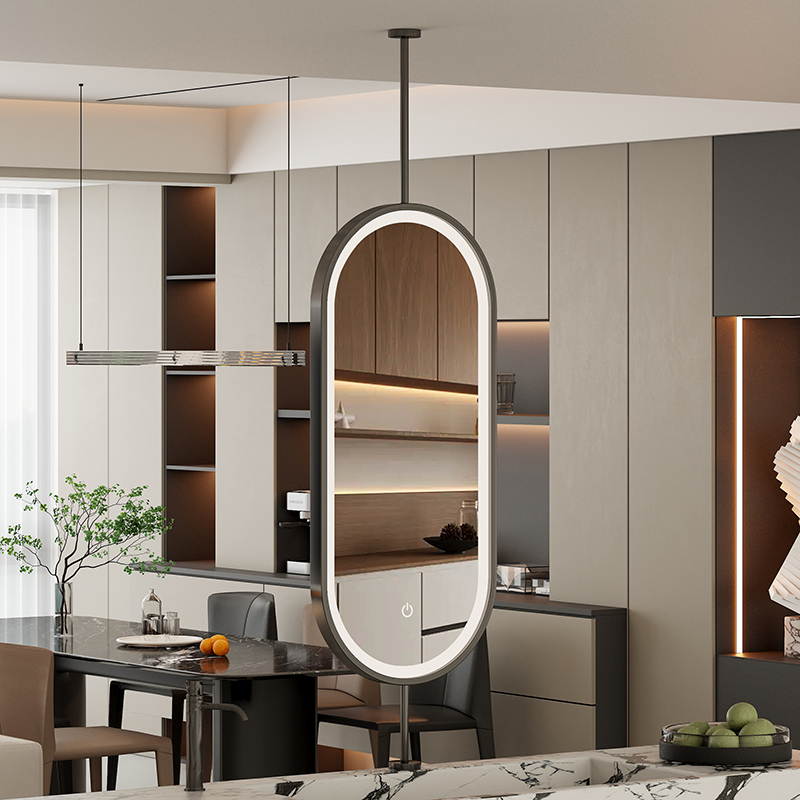 Hanging Mirror on the Ceiling, Suspended Mirror for Guesthouses and Hotels, Smart Makeup Mirror, Countertop Vanity Mirror, Suspended Mirror
