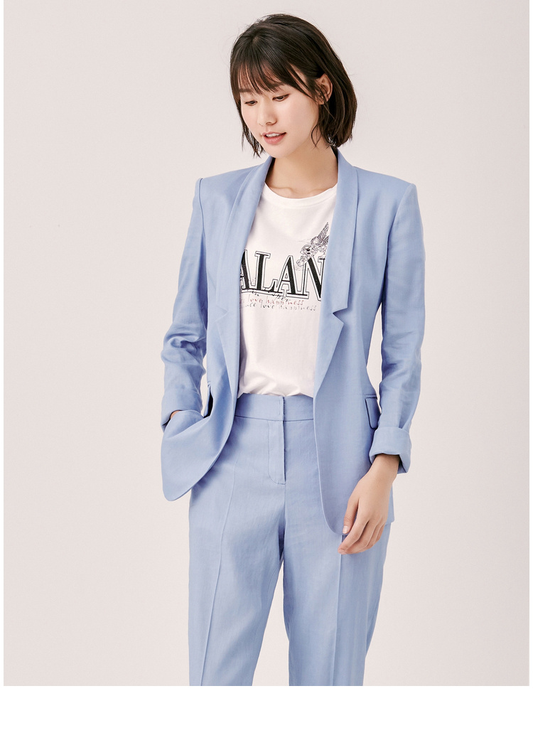 Trung tâm mua sắm cùng một đoạn EP Ya Ying mùa xuân mới và mùa hè 2019 của phụ nữ Slim phù hợp với áo khoác túi màu đối xứng 1129A - Business Suit áo vest nữ đen