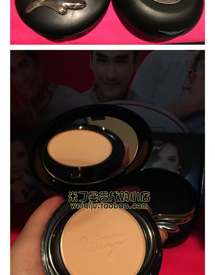 Thái Lan Mistine wing Powder che khuyết điểm kiểm soát dầu kem chống nắng nơ mỹ phẩm trang điểm chính hãng - Bột nén phấn phủ canmake