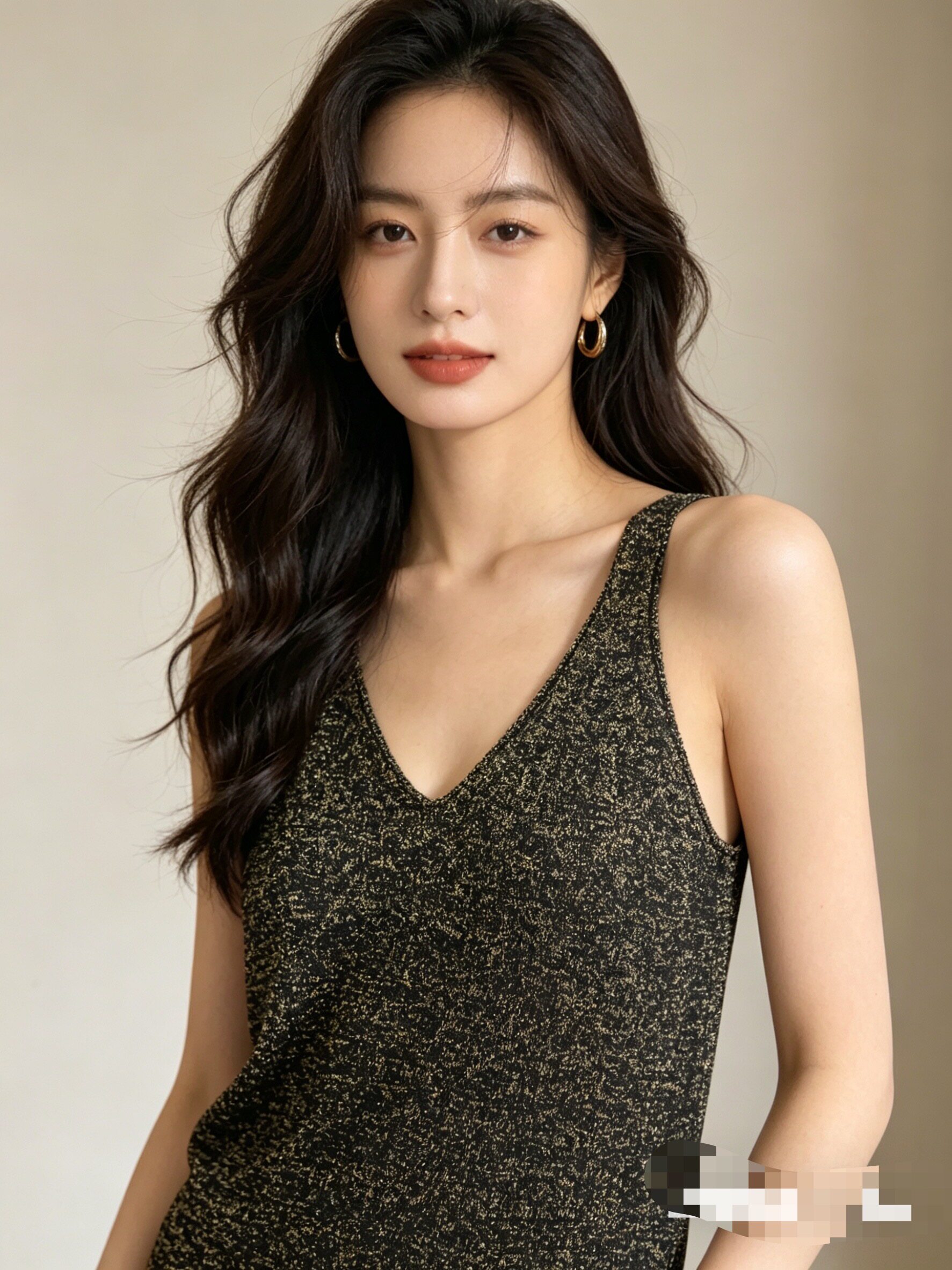 3089秋冬新款韩版时尚百搭显瘦无袖针织背心女