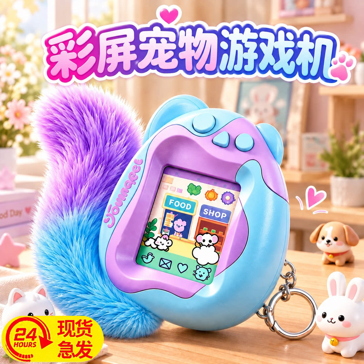 2026 New Model Children's Toy Smart Electronic Pet Machine Color Screen Game Console Educational Gift for Girls and Boys Birthday Present
