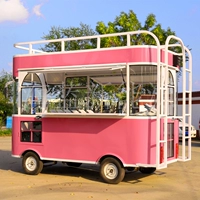 Универсальная электрическая закусочная тележка, вагон-ресторан на четырех колесах, дом на колесах для коммерческого использования