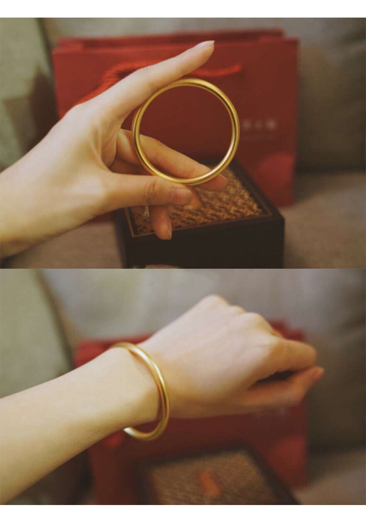 Handmade vòng tay vàng cổ 925 sterling bạc mờ chân bạc 99 mạ vàng bề mặt mờ dày 5m retro - Vòng đeo tay Cuff ngọc hồng lựu