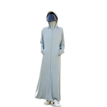 Ice silk sun protection clothing for women 2024 new summer large size long full body UV protection sun protection clothing jacket dress