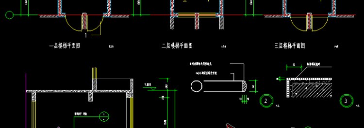 T1943建筑设计院CAD通用详图节点大样图楼梯地面屋面钢结构...-8