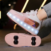 Official Big Mouth Deer Heelys for girls handsome and cool street boys roller skates childrens four-wheel skates