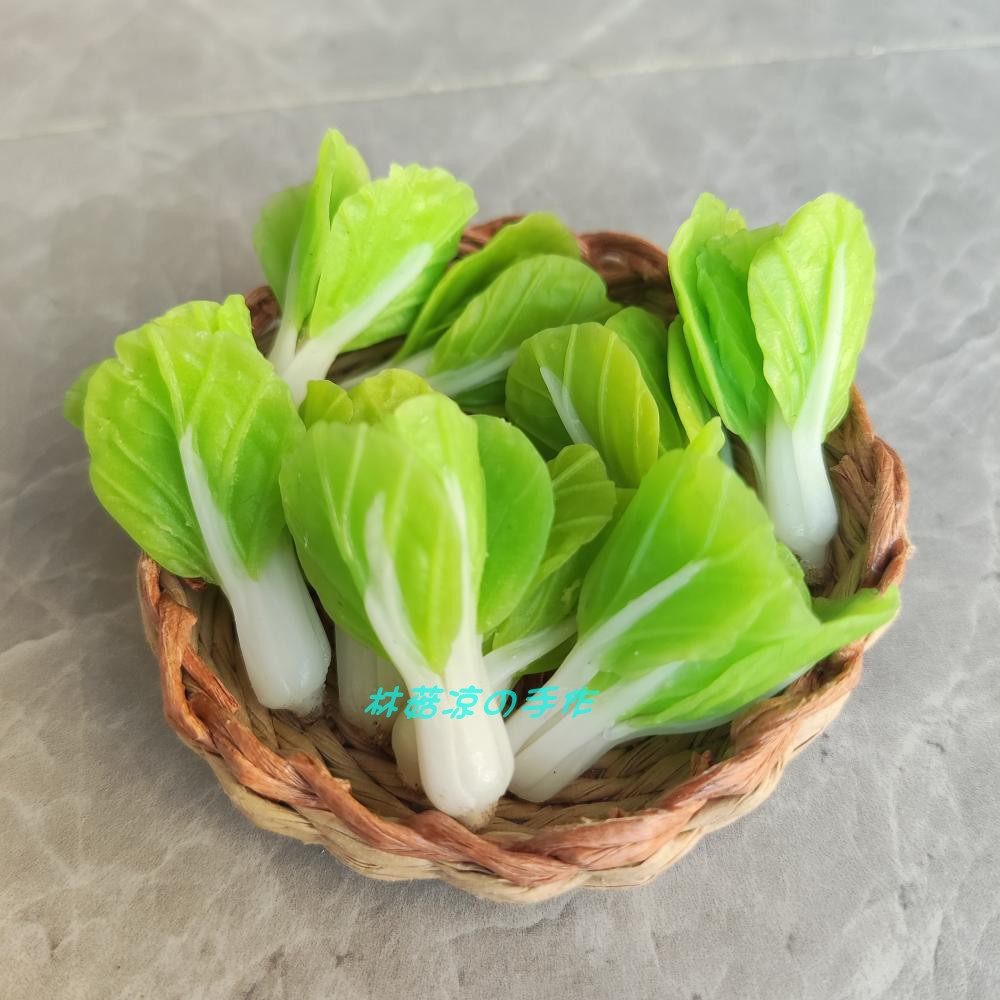 2025爆款推荐｜小白菜微缩食玩迷你仿真蔬菜水果6分12分OB11娃娃屋厨房DIY小摆件避坑指南-BJD场景道具娃屋-淘宝好物网, image size:1000x1000
