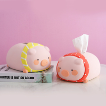 Cute home paper towel box Living room table Idea napkin containing box Dormitory Cartoon cramps paper cramps