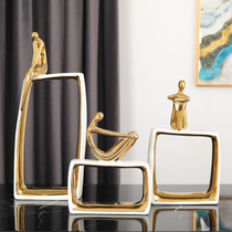 Modern minimalist light and luxurious minimalist ceramic Artistic Pendulum ornaments Creative Living Room Abstract Character Home Residence Decoration