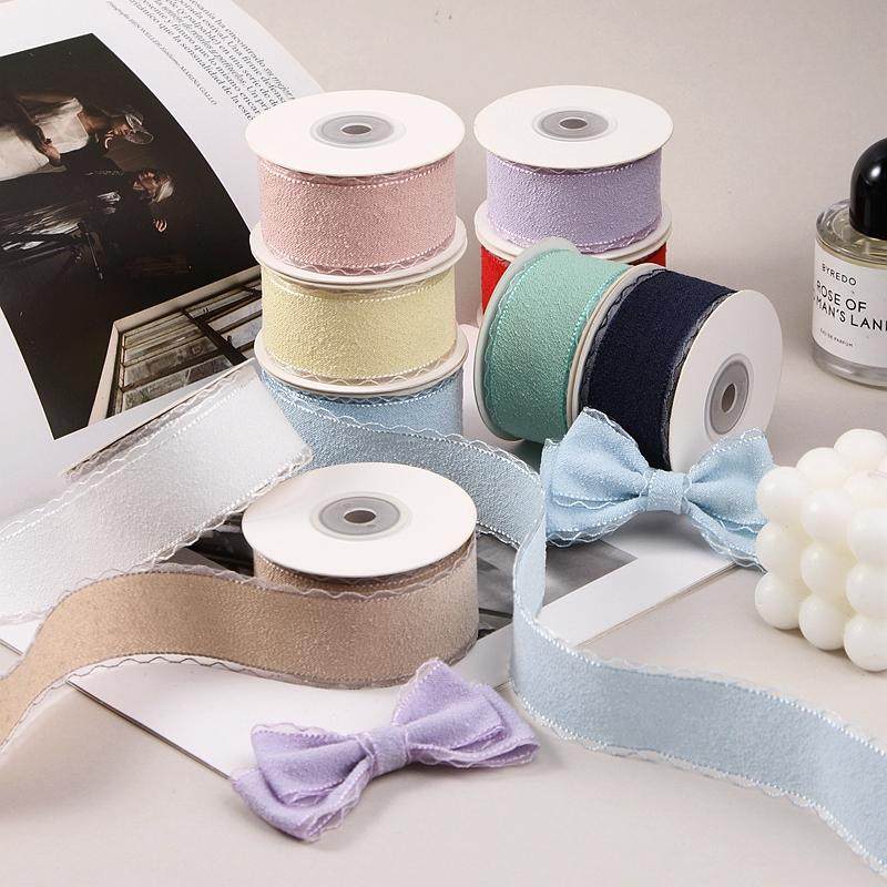 10 Yards Tulle Lace Ribbon Solid Color - DIY Bow Making Floral Baking Gift Wrapping Supplies - Sheer Ribbon For Shoes Flower Clothing Accessory Craft_voghion.com