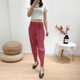 Folded trousers women's 2022 summer new slimming loose pencil pants casual harem pants multi-color slimming