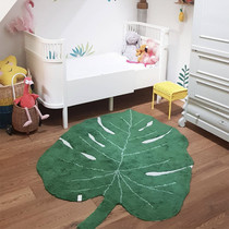 Ins Nordic wind tree leaf shape cotton mat carpet baby climbing mat children's room decoration photo props