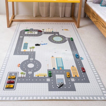 Ins Nordic wind digital road game mat baby climbing mat non-slip mat children's room decoration photo props