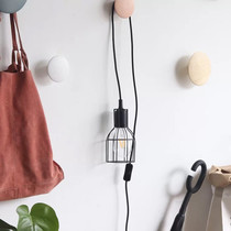 Ins Nordic wind children's room bedside lamp hanging lamp chandelier decorative bulb lamp iron lampshade environmental protection LED night light