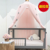 ins Nordic style Princess domed mosquito net dream Crown bed mantle childrens room girl heart decorative mesh tent