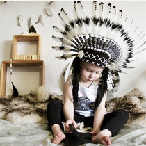 ins Nordic Handmade Indian Feather Headwear Party Hair Accessories Entertainment Place Decoration Accessories Photo Props