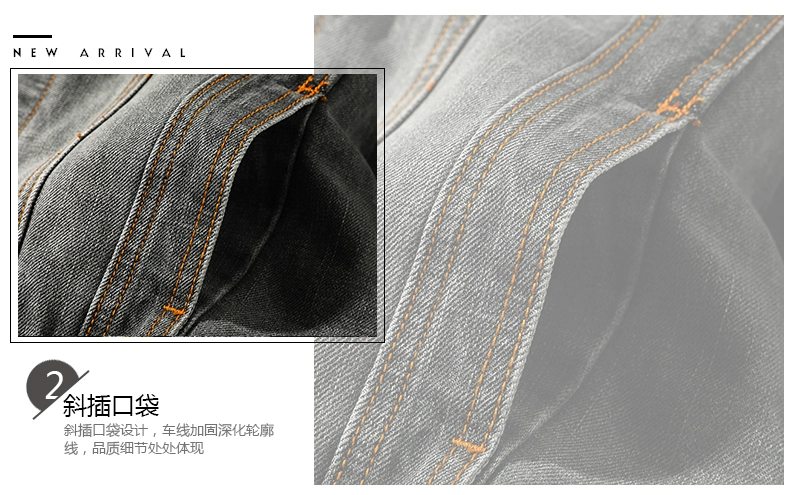 Áo khoác denim lỗ nam mùa xuân và mùa thu Hàn Quốc xu hướng 2019 mới đẹp trai retro size lớn áo khoác nam Slim - Áo khoác đôi