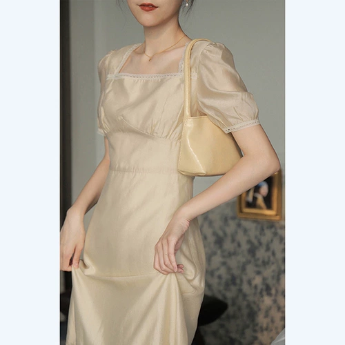 Летняя ретро юбка, свежее платье, коллекция 2021, французский ретро стиль