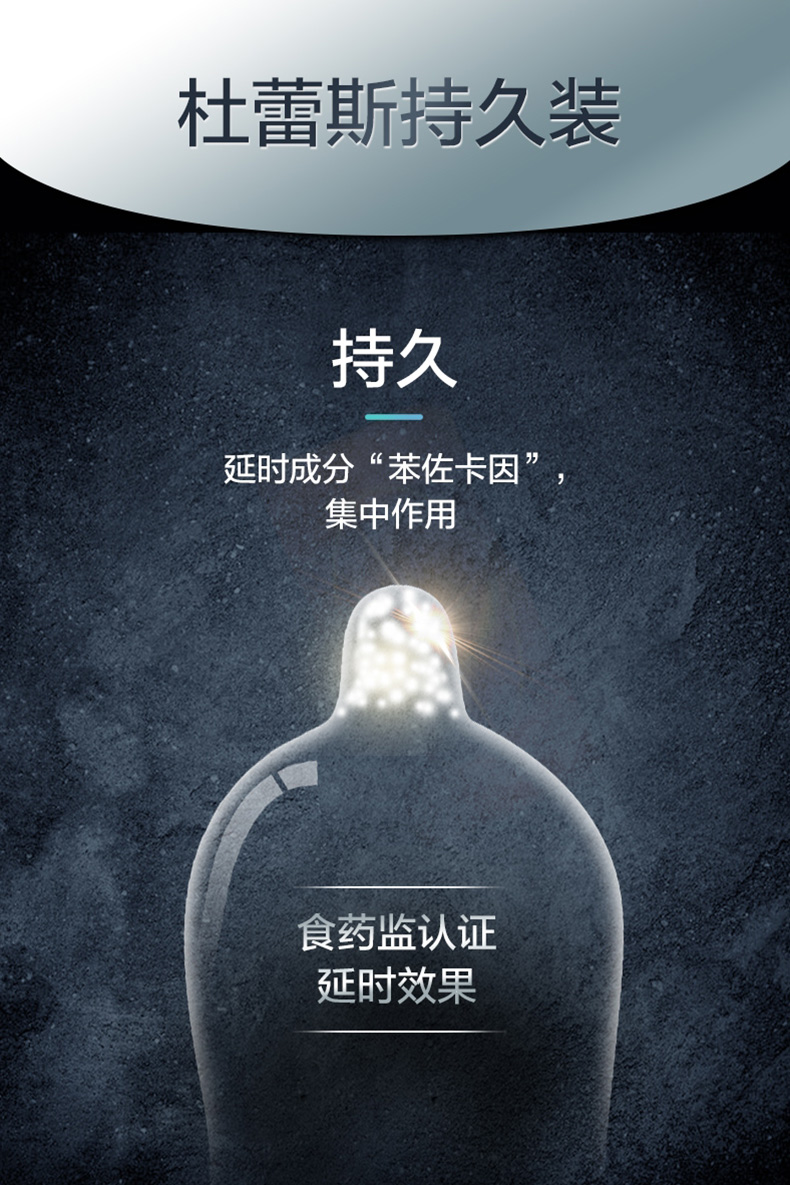 杜蕾斯 延时持久超薄避孕套 10只 图1