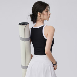 Voj Yoga Wear for Women, Summer Sports Vest with Chest Pads, Shock-Proof Outer Wear Running Underwear, Breathable Sleeveless Fitness Top