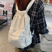 Double Shoulder Bag Women Ins Superfire Senior Sensation Small Crowd Commute To Work Backpack 2022 Nets Red Explosive Bag Middle School Students